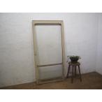 taM0681*(1)[H138cm×W68cm]* античный * редкий дизайн. старый дерево рамка-оправа раздвижная дверь * старый двери стекло дверь рама retro Mid-century M внизу 