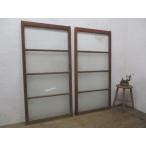 taM677*(1)[H135cm×W68cm]×2 листов * ретро тест ... старый из дерева стекло дверь * двери раздвижная дверь рама старый мебель гараж L.1