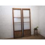 taN0279*[178cm×W54cm]×2 листов * античный * молдинг стекло ввод. старый из дерева . звук дверь * двери ворота двустворчатая дверь торцевая дверь retro фильм фотосъемка M внизу 
