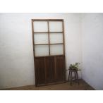 taO0755*[H182,5cm×W88cm]* Vintage * ретро тест ... старый дерево рамка-оправа стекло дверь * старый двери раздвижная дверь рама старый мебель смешанные товары магазин преобразование M сосна 