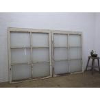 taS780* быстрое решение *(2)[H108cm×W87cm]×2 листов * симпатичный белый краска. старый дерево рамка-оправа раздвижная дверь * двери маленькое окно стекло дверь retro античный автомобиль Be L.1