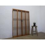 taT562*[H115cm×W40cm]×2 листов * античный * стекло ввод * двустворчатая дверь. старый из дерева дверь * двери дверь следы lie retro L.1