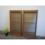 taX0647*[H86cm×W42cm]×2 листов * замечательный комплект . умение. ретро старый дерево рамка-оправа стекло дверь * старый двери раздвижная дверь документ . дверь старый дом в японском стиле воспроизведение мир . античный L.1