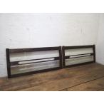yuX1020*[H38cm×W83cm]×2 листов *.... стекло. старый дерево рамка-оправа стекло дверь * старый двери волна стекло дверь маленькое окно lino беж .n retro античный A двор 