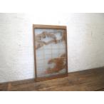 yuX1397*[H76cm×W50cm]* двусторонний стекло ввод * замечательный скульптура дизайн. старый дерево рамка-оправа стекло дверь * старый двери документ . дверь Akira . брать . retro античный A двор 