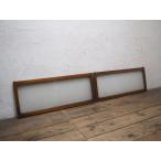 yuX1827*(7)[H37cm×W91cm]×2 листов * ширина длина размер. ретро старый дерево рамка-оправа стекло дверь * старый двери рама окно Akira . брать . Vintage A двор 