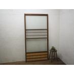 taY0673*(1)[H177cm×W87cm]* замечательный дизайн. старый из дерева стекло дверь * старый двери раздвижная дверь старый дом в японском стиле воспроизведение б/у жилье Showa Retro античный M сосна 