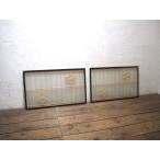 yuY1237*(2)[H51cm×W83,5cm]×2 листов * двусторонний стекло ввод * комплект . умение. ретро двери. материалы * стекло дверь раздел промежуток Akira . брать . салон античный A.1