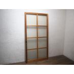 taY1408*(3)[H183cm×W91cm]* Vintage * надежно считая . большой дерево рамка-оправа раздвижная дверь * двери стекло дверь .. дверь рама б/у жилье салон retro M сосна 