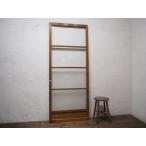 taY1701*(1)[H179cm×W72,6cm]* Showa Retro . дизайн стекло ввод. старый дерево рамка-оправа раздвижная дверь * двери стекло дверь рама б/у жилье lino беж .nM сосна 