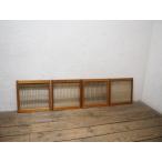yuZ1028*[H43cm×W43,5cm]×4 листов * одна сторона стекло ввод * маленький .. размер. старый дерево рамка-оправа стекло дверь * двери раздвижная дверь .. дверь маленькое окно retro Vintage S.1