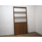 taZ1585*[H176cm×W87,5cm]* Vintage * ретро старый из дерева раздвижная дверь * двери стекло дверь рама строительство материал б/у жилье lino беж .nM сосна 