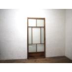 taZ1652*(1)[H175cm×W77,5cm]* античный *.... стекло ввод. старый из дерева дверь * старый двери ворота волна стекло дверь фильм фотосъемка Taisho роман M двор 