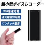 小型 ボイスレコーダー ICレコーダー 録音 8GB イヤフォン USBケーブル 薄型 大容量 ワンタッチ録音 会議 ビジネス