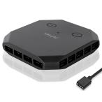 Novonest вентилятор ступица 5V 3PIN ARGB контроллер вентилятор расширение для AURA Sync такой же период 8 основа PWM 4PIN PC кейс вентилятор 