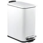  мусорная корзина крышка имеется 5L тонкий мусорная корзина педаль тип модный прямоугольник сырой .. корзина для мусора отпечаток пальца предотвращение воздухо-непроницаемый звук нет кухня / living салон / туалет / автобус салон 