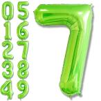 EALIMUN цифра ba Rune большой примерно 80cm aluminium способ судно день рождения украшение ( зеленый, 7)