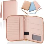 ショッピング母子手帳 [eka] 母子手帳ケース お薬手帳ケース 母子手帳 ケース 【大容量xストラップ付き】 お薬手帳 ケース マルチケース （ペールピンク）