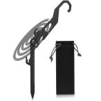 Mellbree 蚊取り線香ホルダー 多機能6in1 アウトドア用防虫 キャンプ 折りたたみ式 携帯便利 ステンレス製 防虫 釣り BBQ 登山 (黒