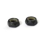 キングピン ナット 2個セット 【黒 / ブラック】 //注意アクスルナットではありません// スケボー スケートボード トラックの交換パーツ