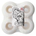 ★日焼有ることがありますm(_ _)m★ //オフセットウィール// 54mm ドライブ入ります しっとりハード(103A) 白無地 スケボー スケートボード