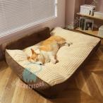 犬ベッド 猫ベッド 冬 ふわふわ 2way ペットベッド オールシーズン 洗える 可愛い 暖かい 柔らかい 滑り止め 室内 大型犬 中型犬 ペット用ベッド あたたかい
