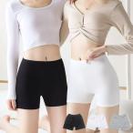 ペチパンツ レース 夏 ペチコート ペチコートパンツ ペチパン マチつき マチあり 黒 1分丈 ルームウェア 部屋着 レディース すけない 無地 S M L インナー