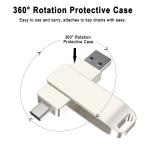 USB память установленный снаружи 2IN1 USB&amp;Type-C флеш-память маленький размер 8GB 360 раз поворотный (CX-60 Prius и т.п. )