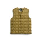 TAION 体温 V ネックボタン インナーダウンベスト [ベージュ]