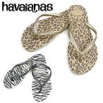 ハワイアナス ビーチサンダル レディース ジュニア スリム  トングサンダル SLIM ANIMALS 4103352 havaianas
