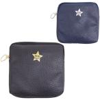Yahoo! Yahoo!ショッピング(ヤフー ショッピング)郵 メール便 送料無料 Hello STAR スクエアポーチ レディース ポーチ ブラック/ネイビー M12740/M12741 星柄 コスメポーチ 小物入れ エチケットポーチ