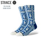 メール便 スタンス ソックス stance socks 靴下 メンズ SHAKRA CREW ブルー Lサイズ M558D19SHA おし