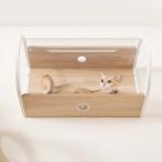 MYZOO マイズー TUNNEL キャットウォーク トンネル 透明 壁付け キャットステップ クリア ロング 筒型 壁 天井 据え置き ペットベッド 猫 インテリア オシャレ