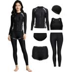  купальный костюм женский верх и низ в комплекте body type покрытие раздельный фитнес купальный костюм шорты длинный рукав Rush Guard шорты танкини 