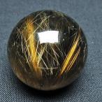 ゴールドタイチンルチル入り 水晶 丸玉 30mm t145-2563