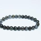  черный рутил кварц браслет 7mm t257-7925