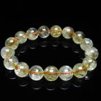 虹入りシトリンブレスレット12mm...