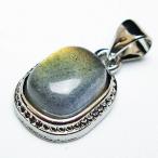 ラブラドライトペンダントt409-...