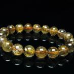 パワーストーン 天然石 ゴールドタイチンルチルブレスレット10mm t473-4618