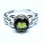 モルダバイト指輪t526-1473