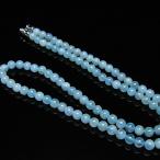アクアマリンネックレス5mmt55...