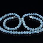 アクアマリンネックレス5mmt55...