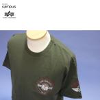 アルファ インダストリーズ トップス ミルスペック バックプリントTシャツ 半袖 TC1622-021 メンズ Aグリーン