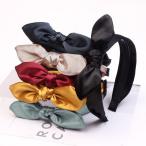 チューシャ リボン ヘアアクセサリー ヘアバンド シンプル 髪留め 幅広 太め コスプレ ロリータ(メール便送料無料)