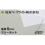 住友 ポリカーボネート板 5mm クリア  11,240円/1平米 ECK100UU ポリカ 透明 タキロン AGC 同等 ポリカエース 両面耐候 住友ベークライト