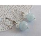 Yahoo! Yahoo!ショッピング(ヤフー ショッピング)パワーストーン 天然石 アクアマリン ピアス 8ｍｍAA 幸せな結婚を象徴する石 3月誕生石 送料無料