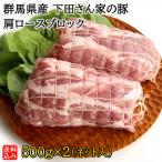 ショッピングブロック 【S】群馬県産 下田さん家の豚 肩ロースブロック 500g×2(ネット入)  | D+2| 着日指定必須 / 今月のおすすめ / 消費期限：発送日より3日間