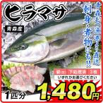 ひらまさ 1尾分 青森産 平鰤 鮮魚 「姿」・「3枚おろし」・「さく」からお選びください 刺身 天然 国華園