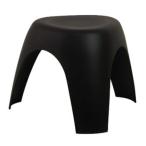 《3本脚のキュートなデザインスツール》柳宗理 エレファントスツール Elephant Stool DC-202-BKブラック