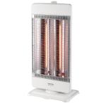 《即暖5秒!体の芯まであたたまる遠赤効果》TEKNOS CHM-4531(W) カーボンヒーター 2灯900W